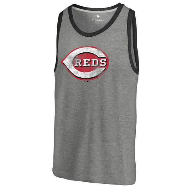 Cincinnati Reds Distressed Team Tank Top - Ash,We sell and wholesale Cincinnati Reds Distressed Team Tank Top - Ash on line form chian!
